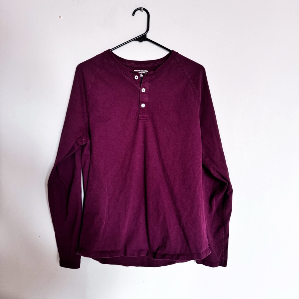 Amazon Essentials • Henley Long Sleeved Tee
